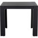 Merano 37 X 30 inch Black Outdoor Dining Table